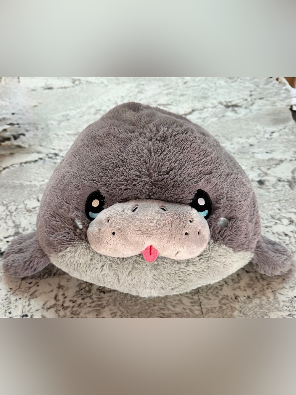 Squishable Manatee Plush Gray Sea Cow